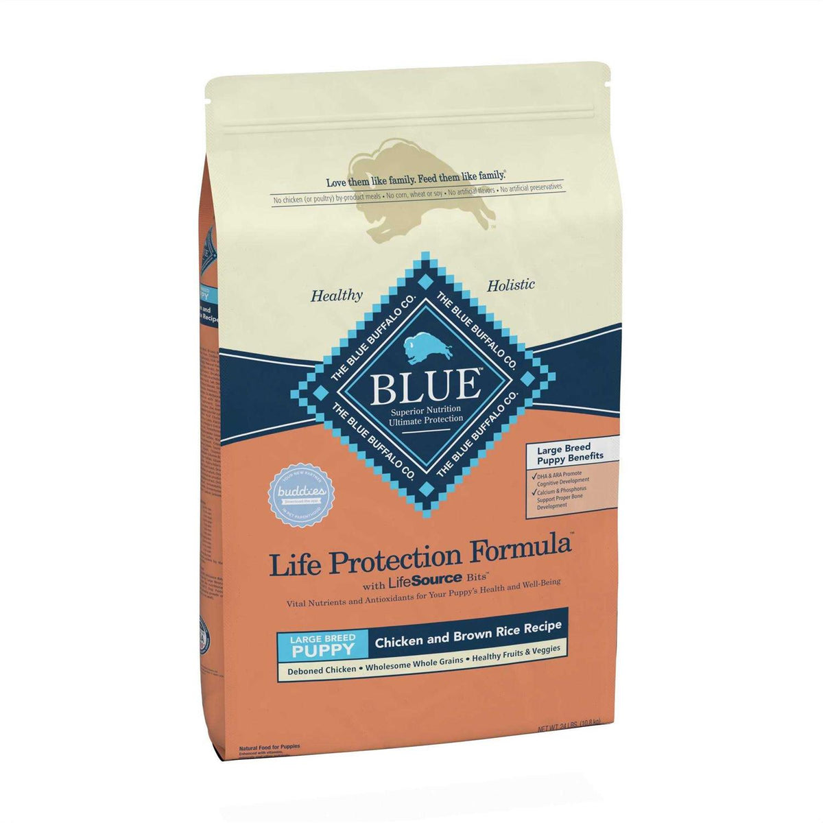 Natural Chicken and Brown Rice Large Breed Dry Dog Food V340