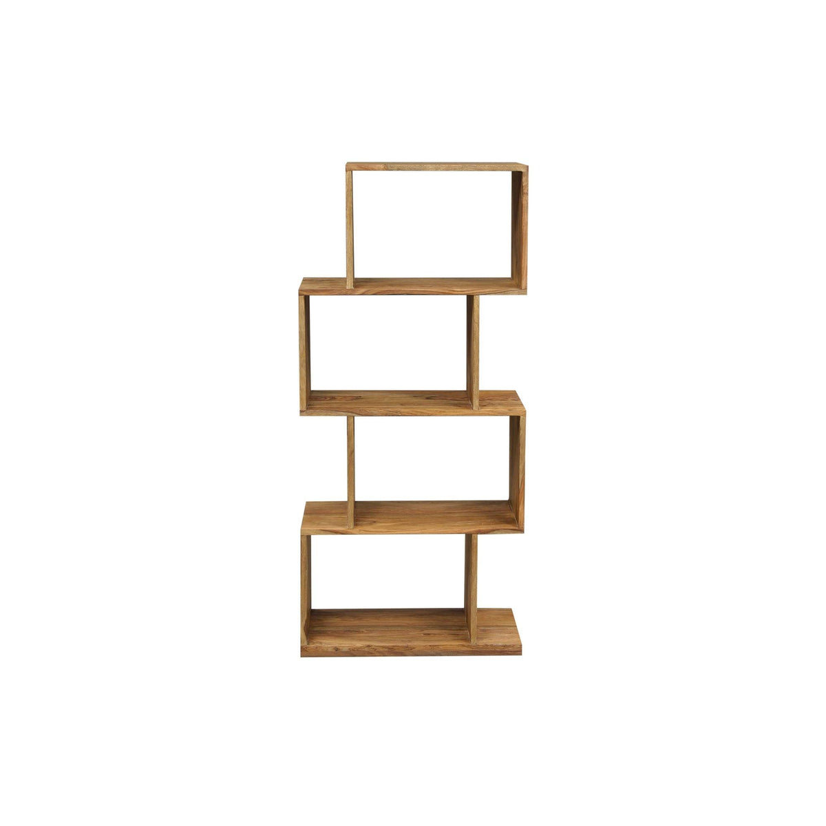 4 Shelf Stacked Wood Bookcase Y823