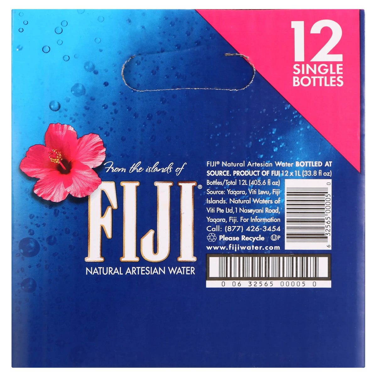 Natural Artesian Water, 33.8 Fl Oz, 12 Count Bottles Y73220