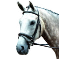 Padded Raised Fancy Stitched Flash Bridle - Warmblood / Brown C311