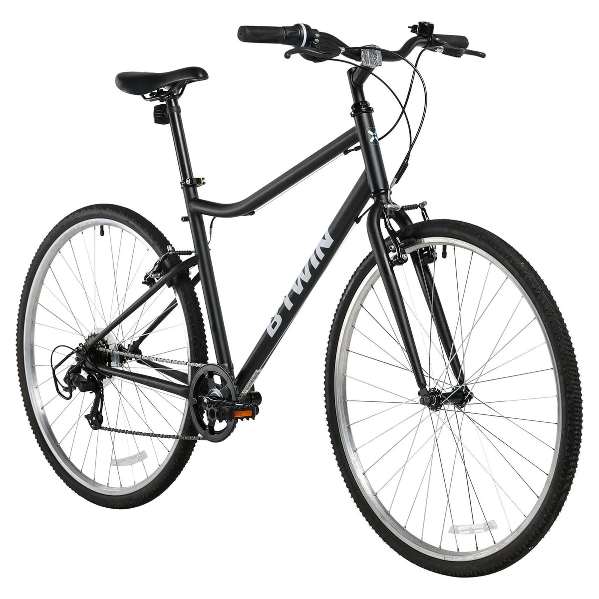 Black 6-Speed Adult Hybrid Bike B33278