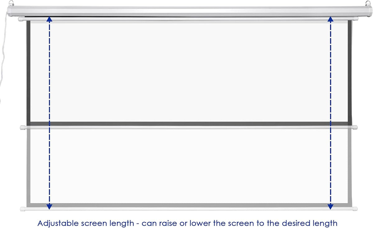 White 92 Diagonal 16:9 Projector Screen K4113