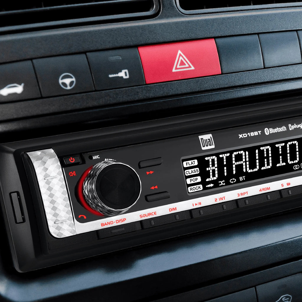 Single DIN Car Stereo Head Unit with Bluetooth D3356