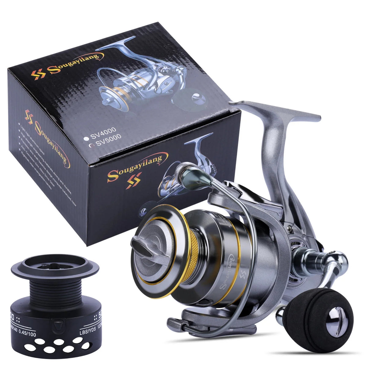 13+1 Ball Bearings Metal Body Spinning Fishing Reel P268705