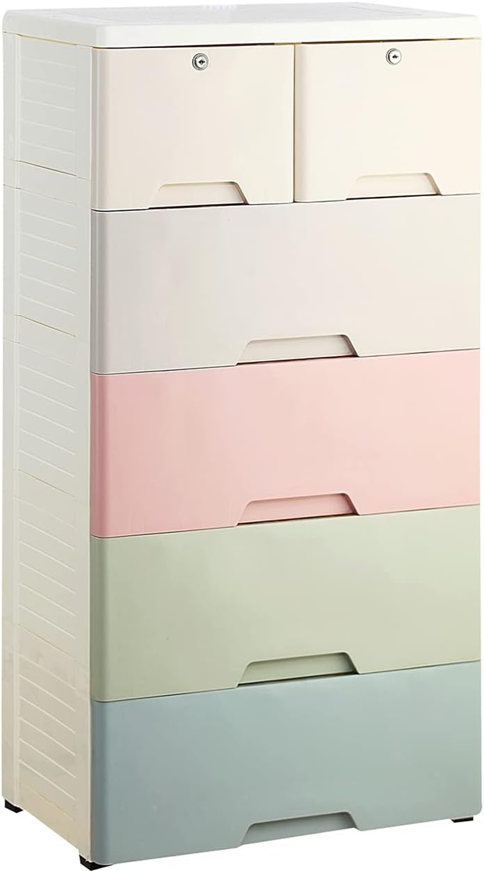 6 Drawers Plastic Dresser T17730