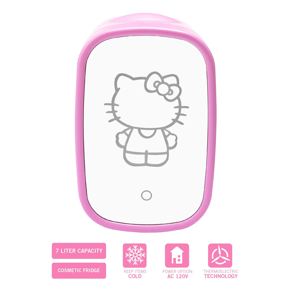 Pink Mini Fridge 7L with Light Up Mirror O178