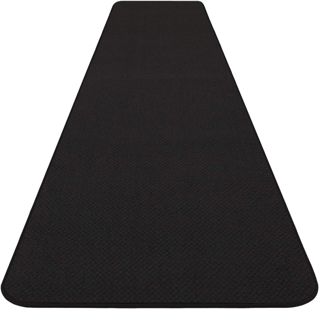 Black 12 Feet X 27 Inches Skid-Resistant Carpet Runner X157073