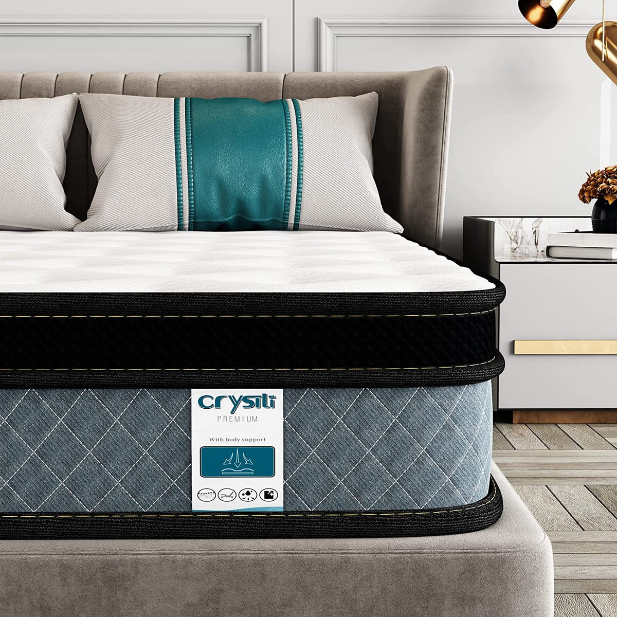 King Size Memory Foam Hybrid Innerspring Mattress S39858