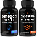 Omega 3 Fish Oil and Digestive Enzymes 2 Pack U972506