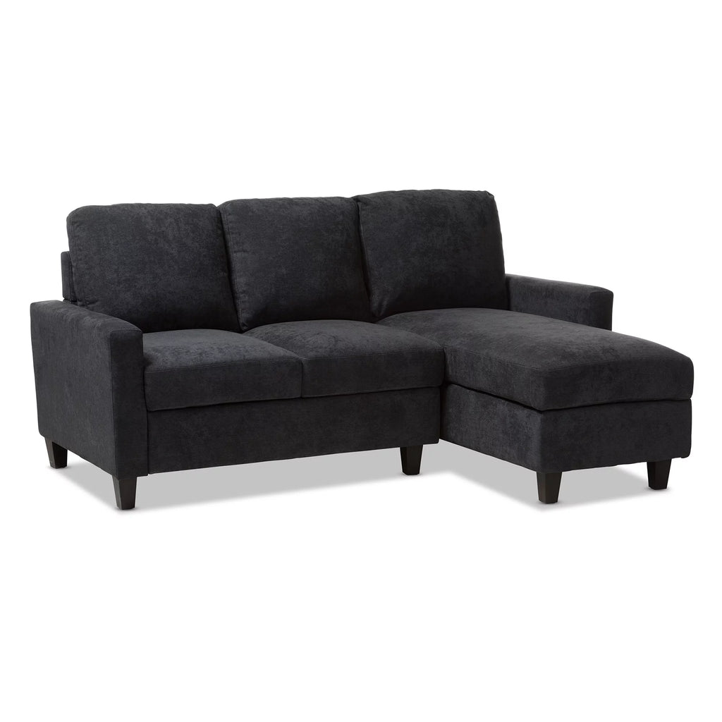 Modern Fabric Upholstered Reversible Sectional Sofa N8219