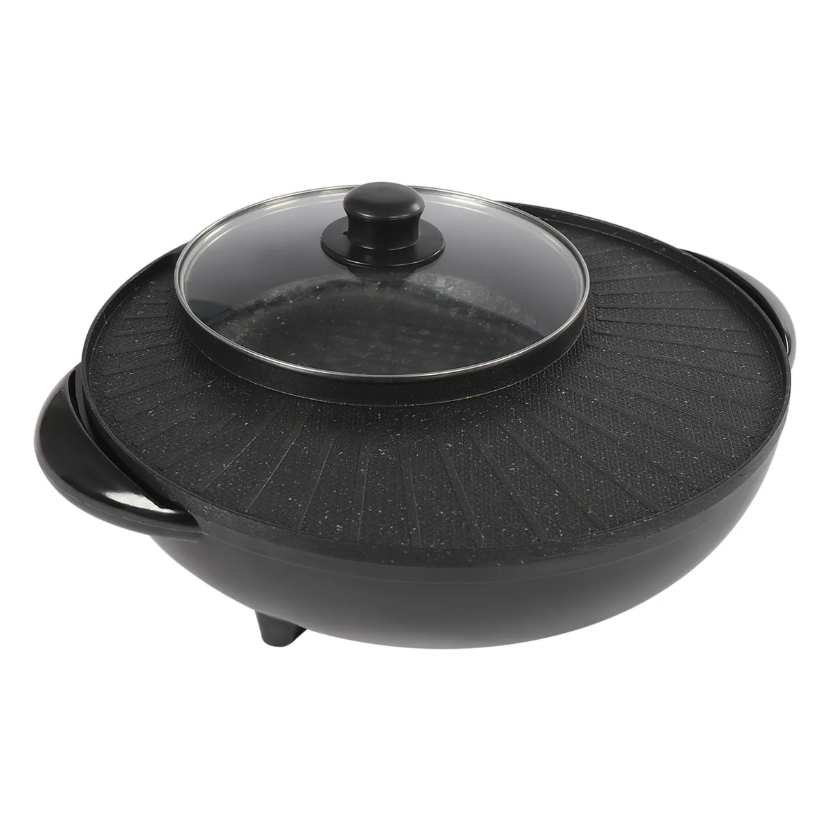 Portable Circular Hotpot Grill Combo Nonstick E1257