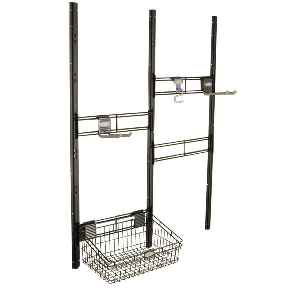 Outdoor Storage Shed Organizer Kit with Hooks and Basket 4 Pack I682539