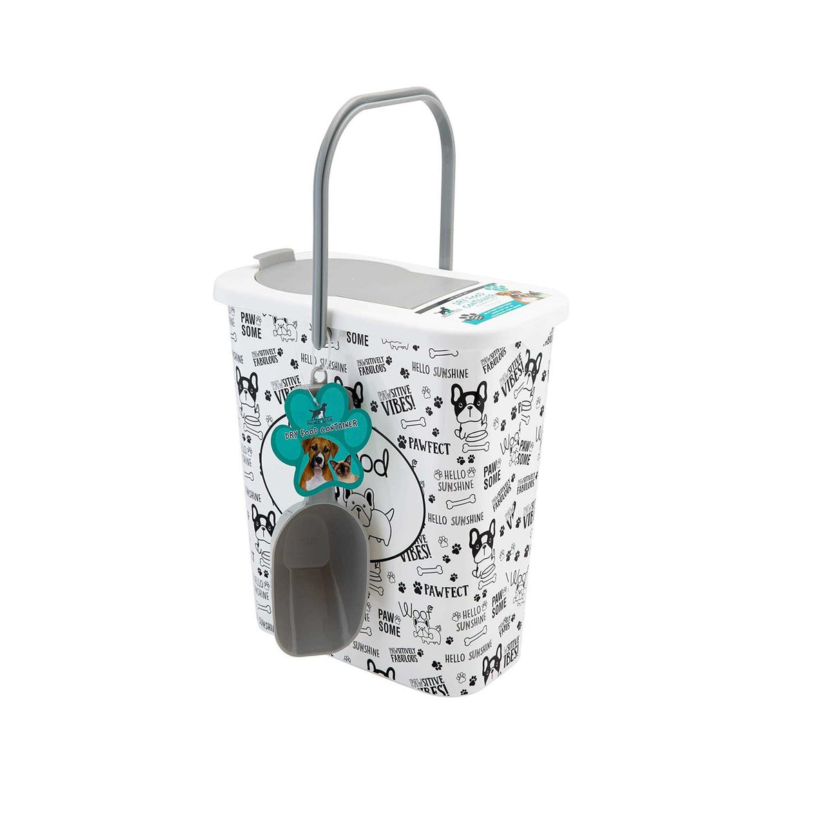 3 Gallon Dry Food Container with Scooper D40686