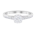 14K White Gold Diamond Engagement Ring U267