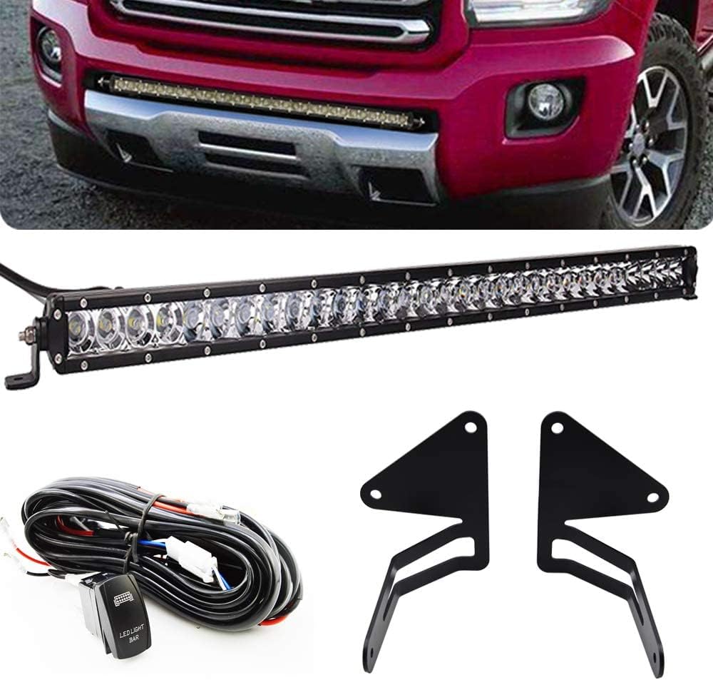 32'' 150W LED Light Bar Hidden Bumper Mount Bracket P139607