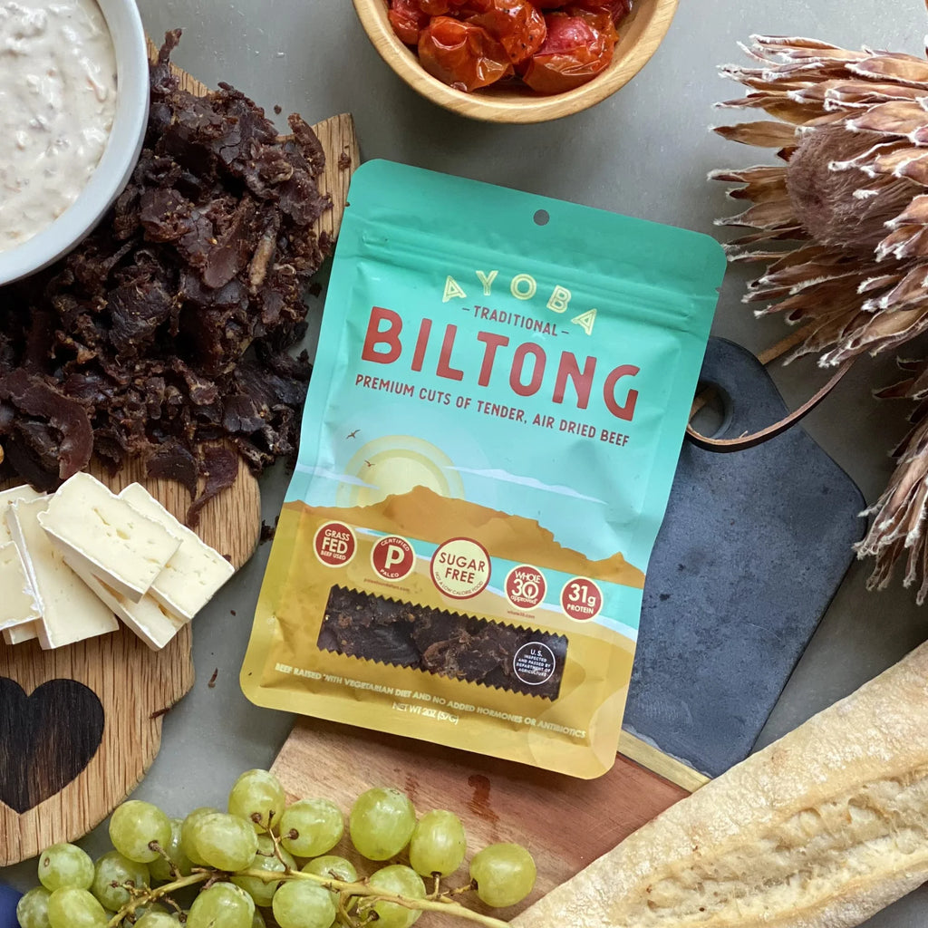 Grass Fed Beef Biltong Slices 2 Ounce Pack of 3 E4893