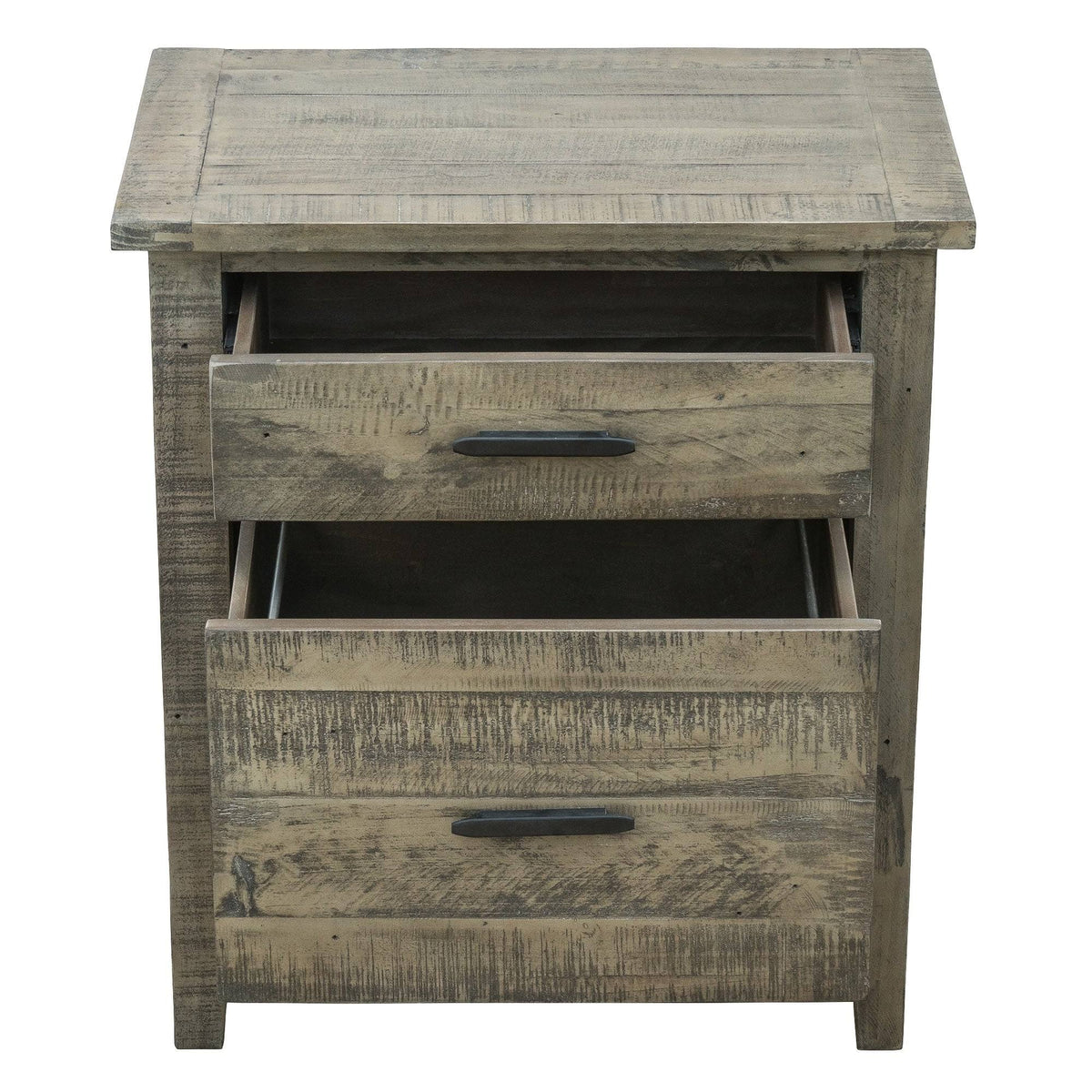 Reclaimed Wood Filing Cabinet with Two Drawers W544054
