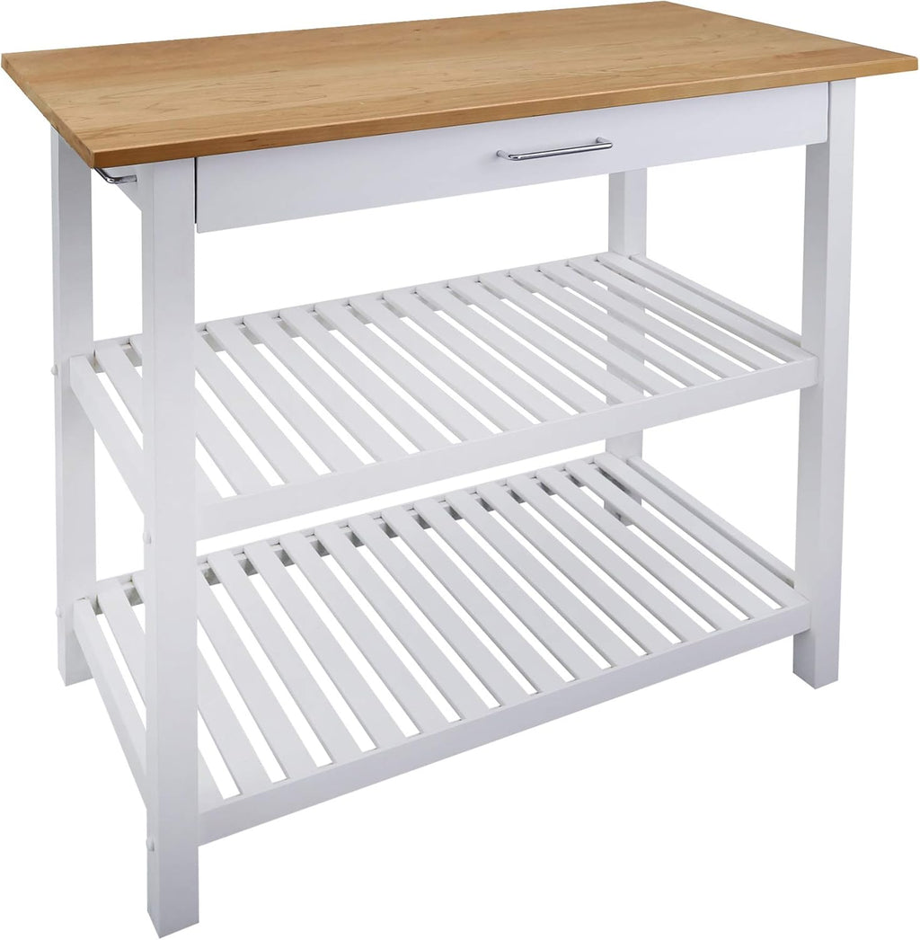 Kitchen Island with Solid American Hardwood Top K706