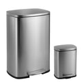 13-Gallon Stainless Steel Trash Can with Soft-Close Lid I160360