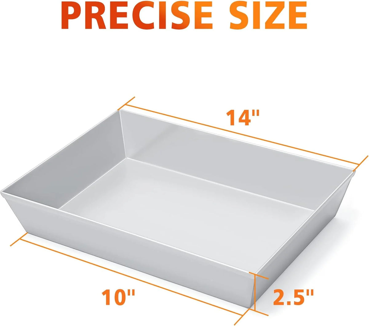 10x14x2.5 Inch Non Stick Hard Anodized Square Pizza Pan Y167448