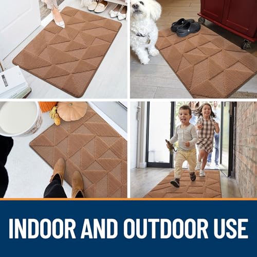 Non-Slip Absorbent Washable Door Mat (59x36 inches, Black) Y49739