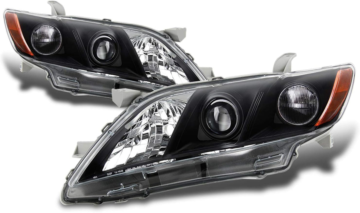 Projector Headlights Black Headlamps Pair X127
