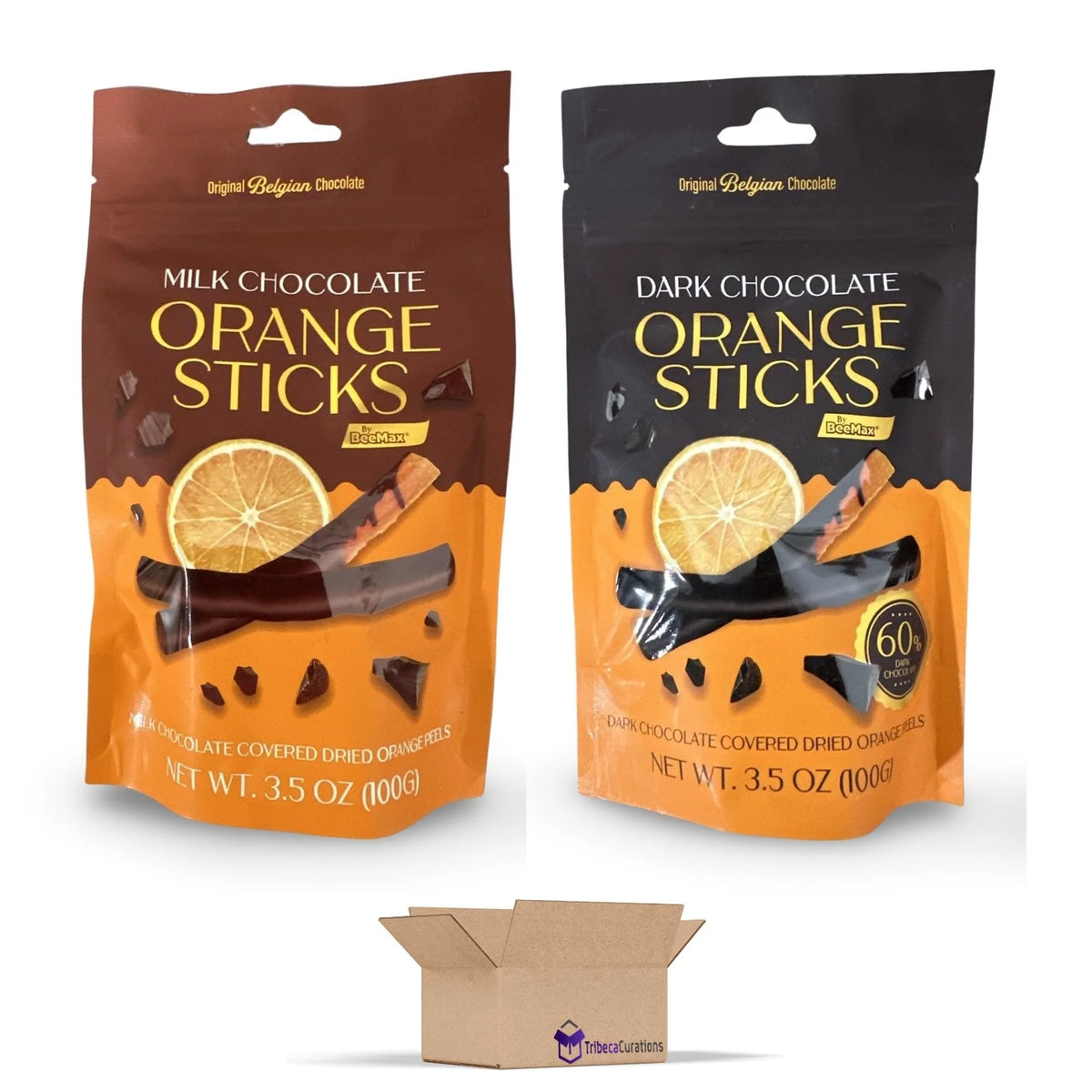 Milk Chocolate Orange Sticks 3.5 Ounce Bag Pack of 4 Q6439