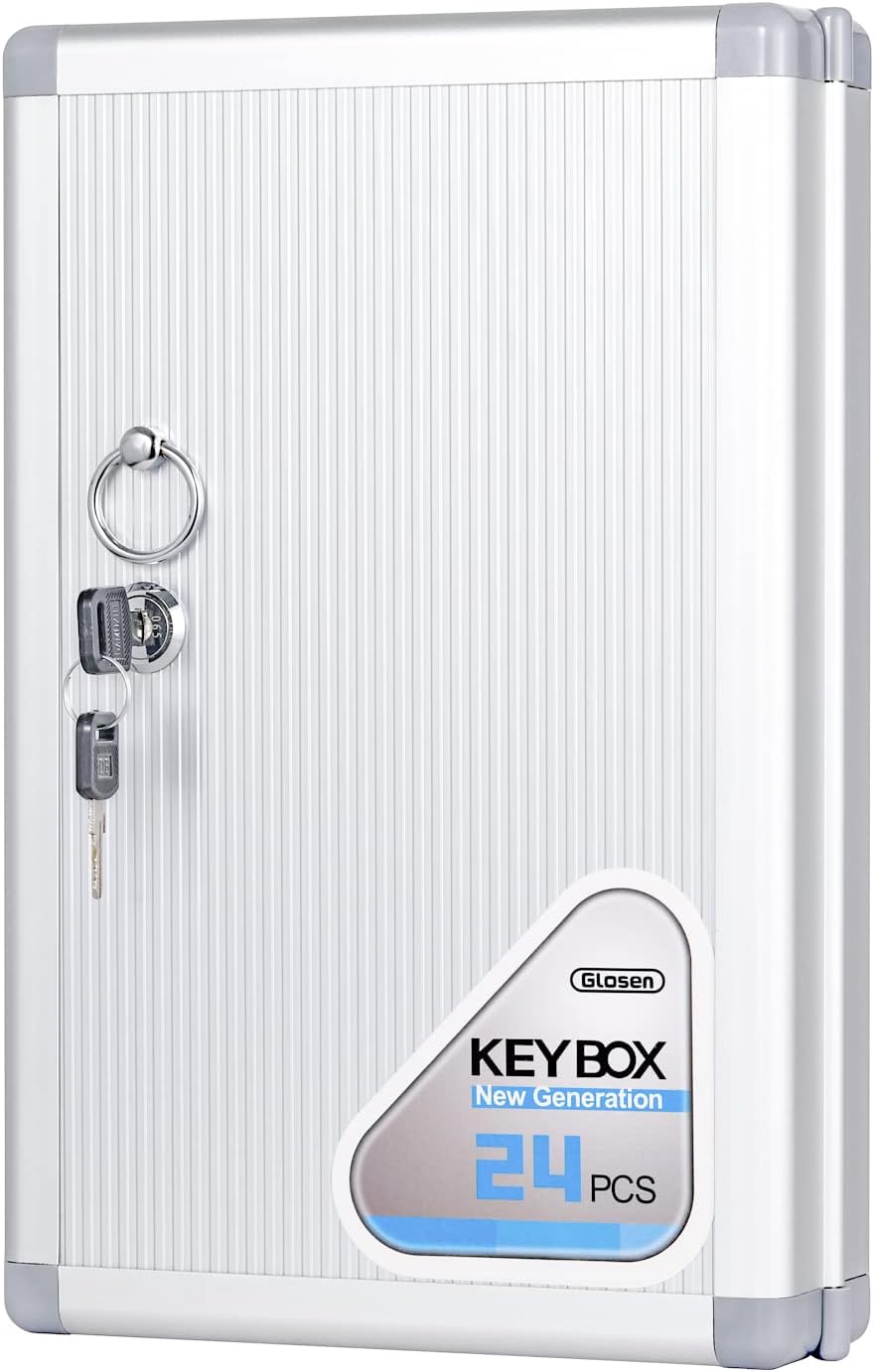 Key Lock Box, Key Cabinet Wall Mount with Key Tag G6579