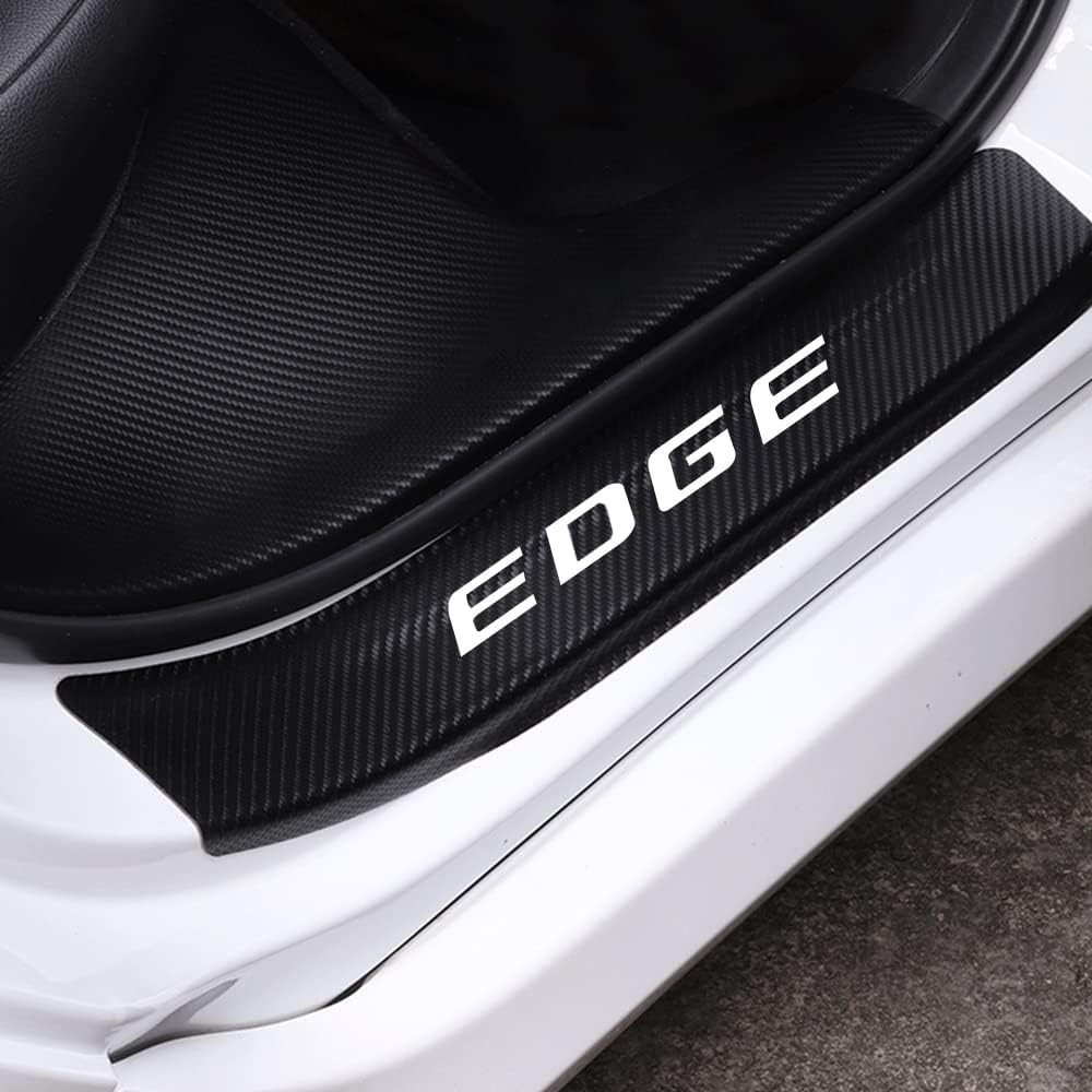 Carbon Fiber Vinyl Car Door Sill Protector R738292