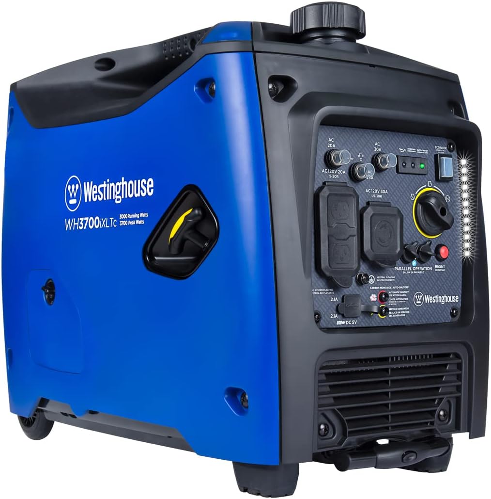 Portable Inverter Generator 4500 Peak Watts Gas Powered Electric Start Z481737