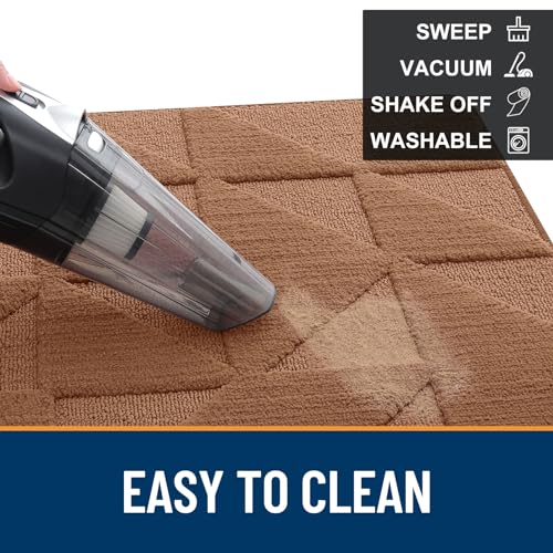 Non-Slip Absorbent Washable Door Mat (59x36 inches, Black) Y49739