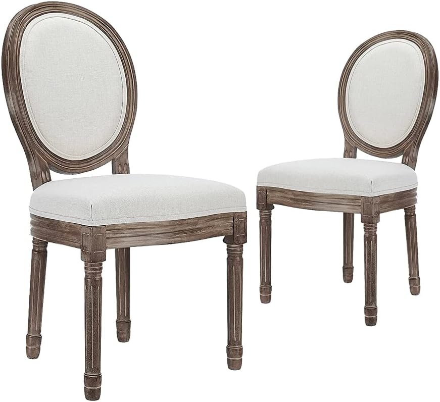 Set of 2 Beige Rattan Back Accent Chairs X1919