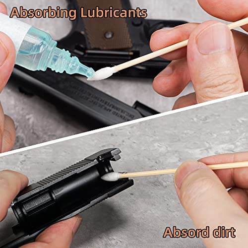 600PCS Long Cotton Bamboo Gun Cleaning Swabs I915538