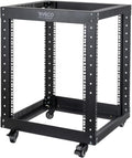 12U Open Frame Server Rack with Casters L117453