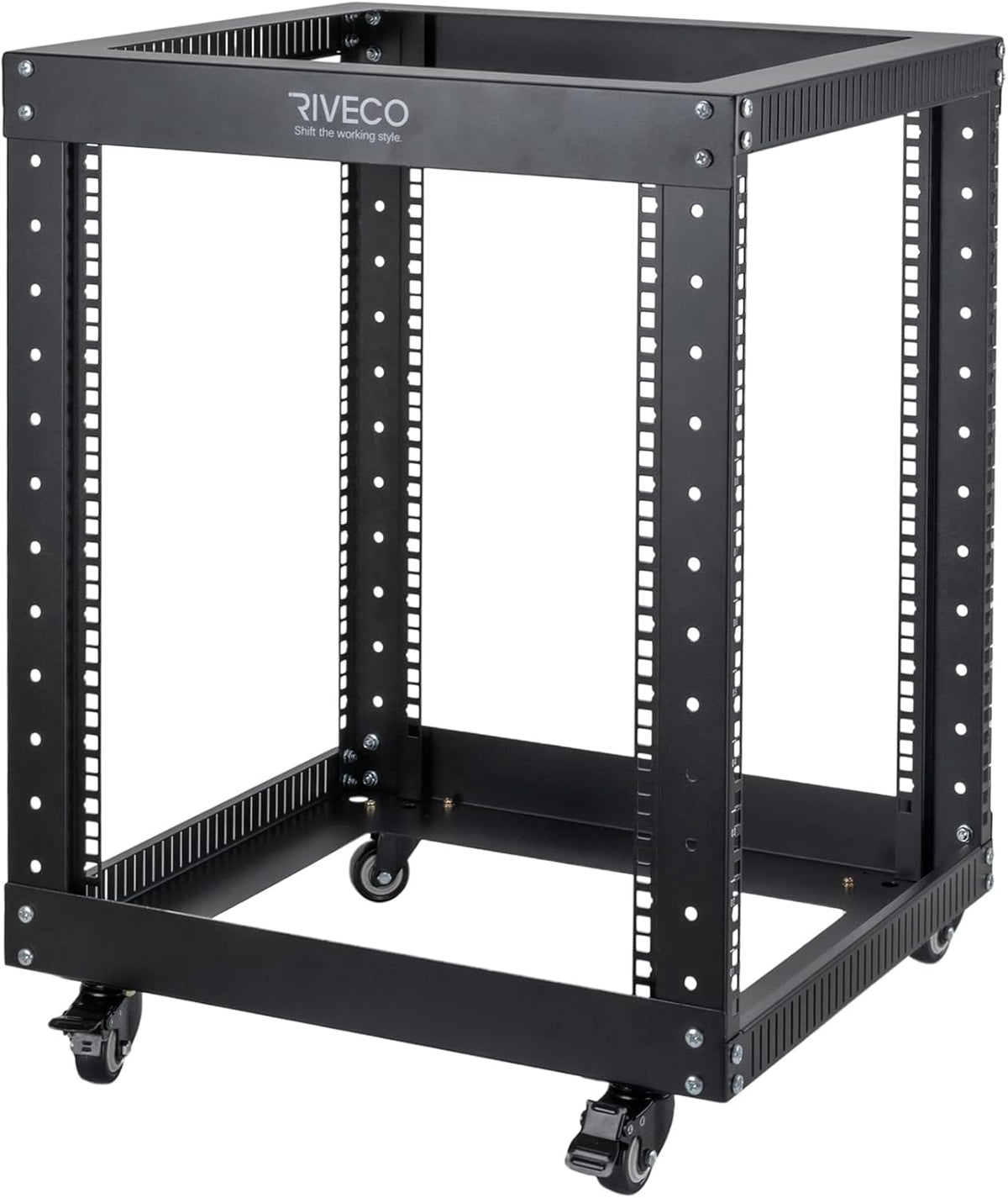 12U Open Frame Server Rack with Casters L117453