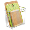 Metal Wire Grid Kitchen Pantry Storage Basket Bin X9313