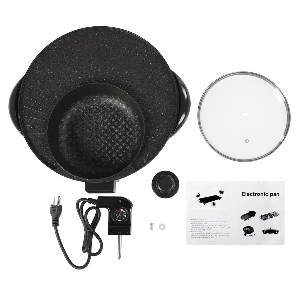 Portable Circular Hotpot Grill Combo Nonstick E1257