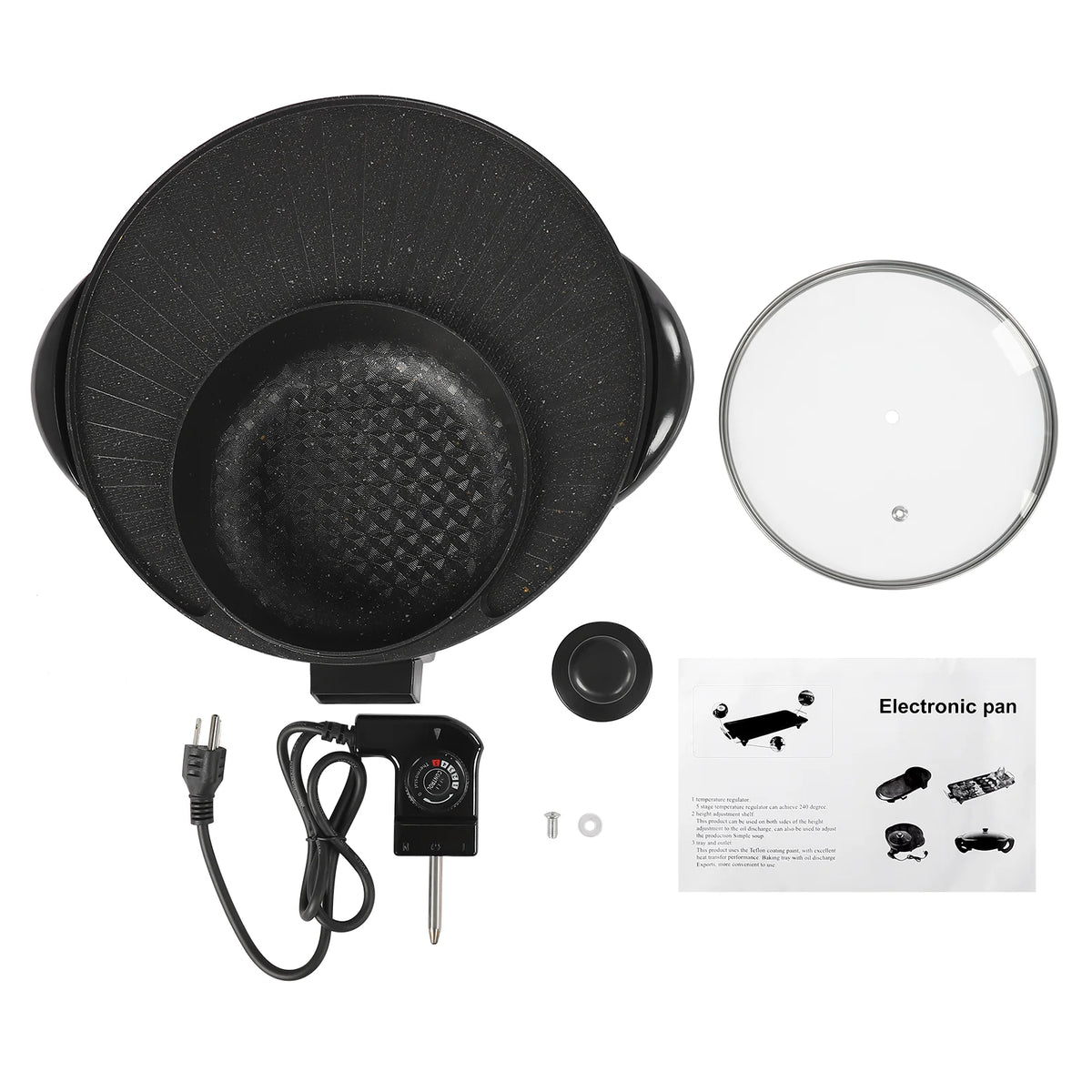 Portable Circular Hotpot Grill Combo Nonstick E1257