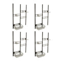 Outdoor Storage Shed Organizer Kit with Hooks and Basket 4 Pack I682539