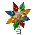 10-Light Multi-Color Capiz Star Tree Topper J7121