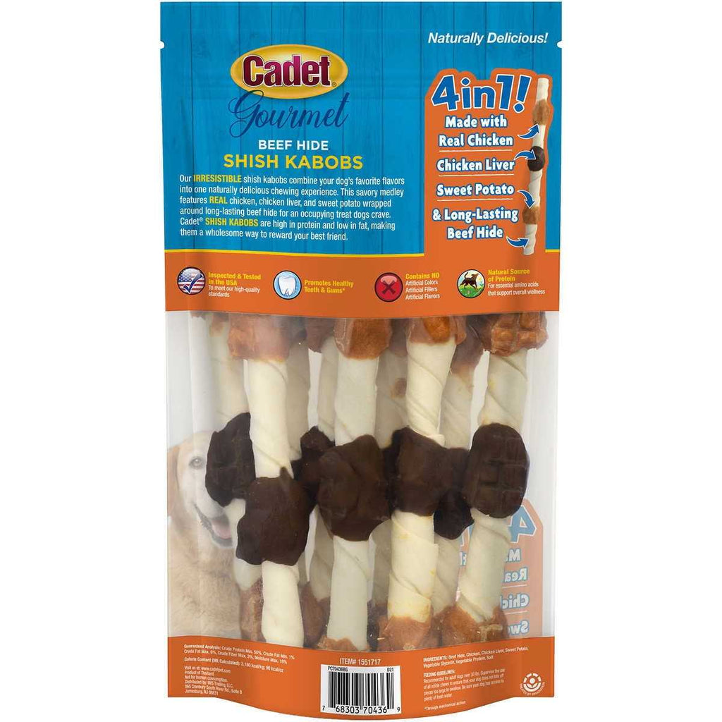 Beef Hide Shish Kabobs Dog Treat B690566