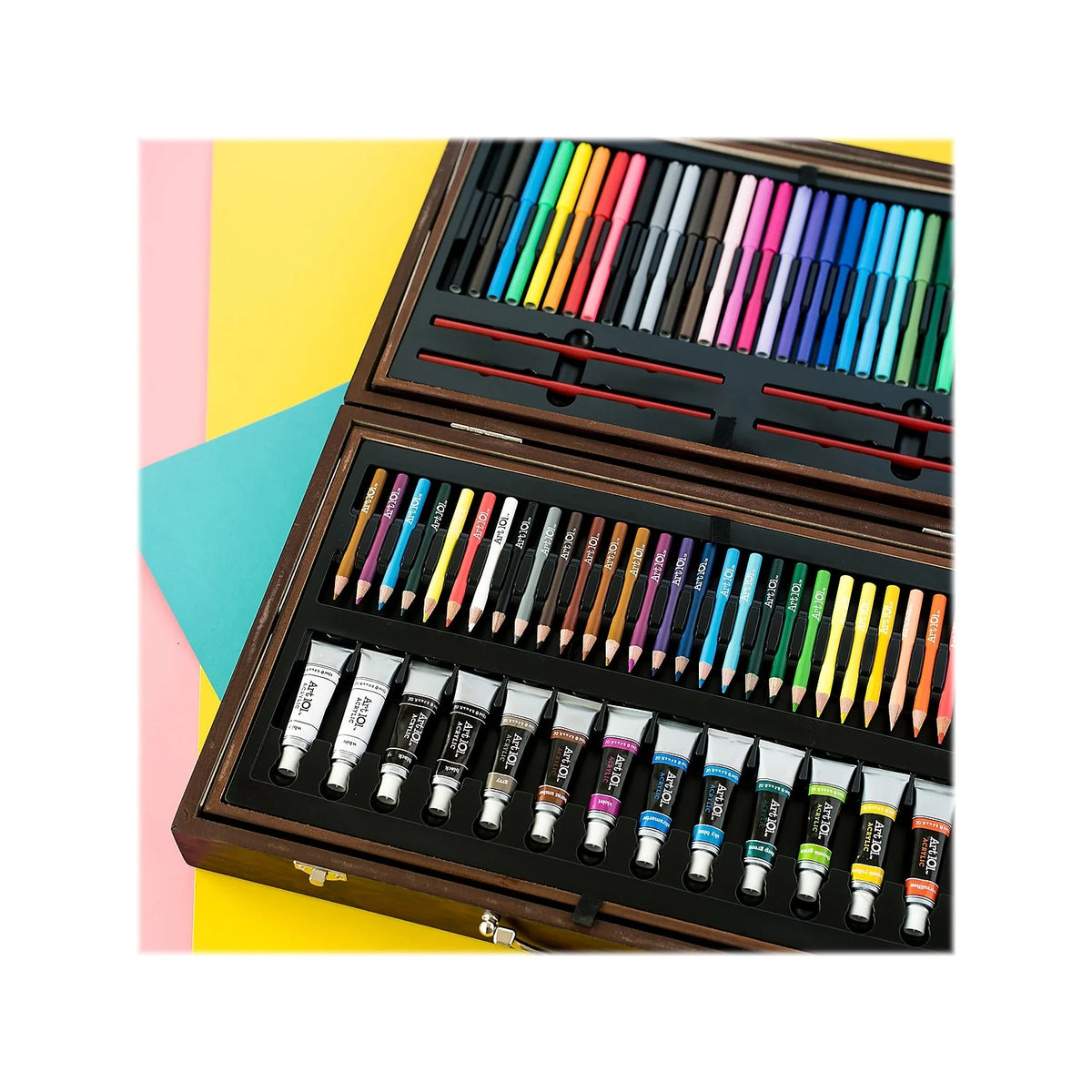 215 Piece Art Set in Wood Case B175945