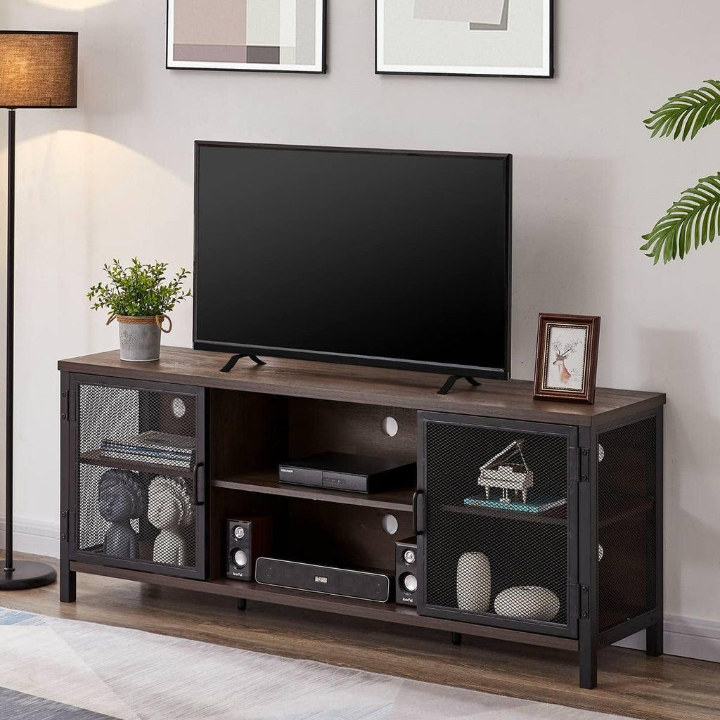 Rustic Oak 60 Inch Wide Wood TV Stand U427483