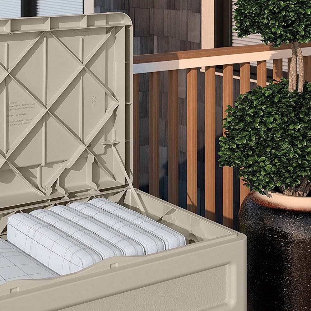 73gal Taupe Deck Box L1061