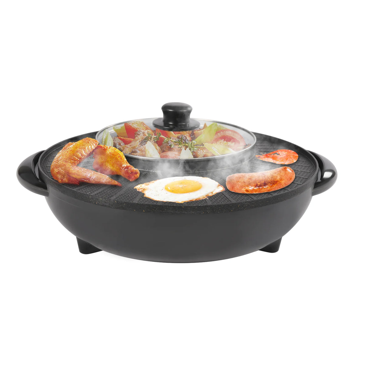 Portable Circular Hotpot Grill Combo Nonstick E1257