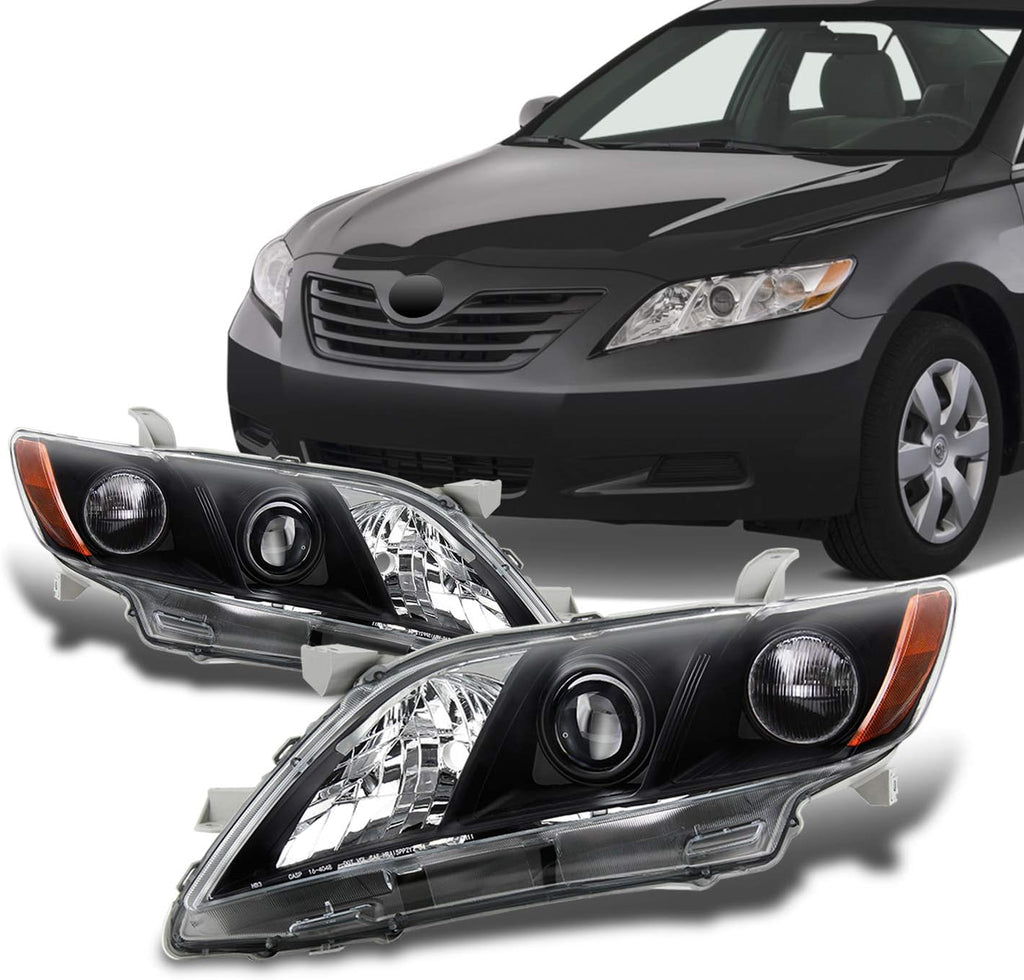 Projector Headlights Black Headlamps Pair X127