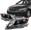 Projector Headlights Black Headlamps Pair X127