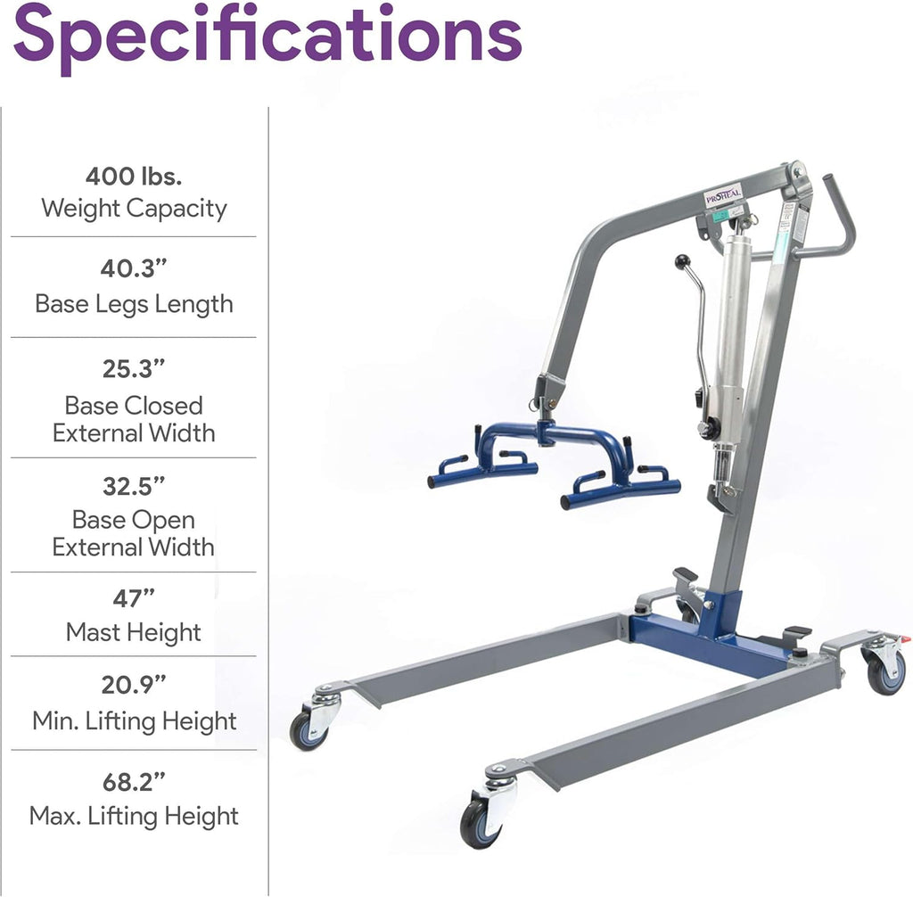 400 lb Weight Capacity Manual Patient Lift A1051