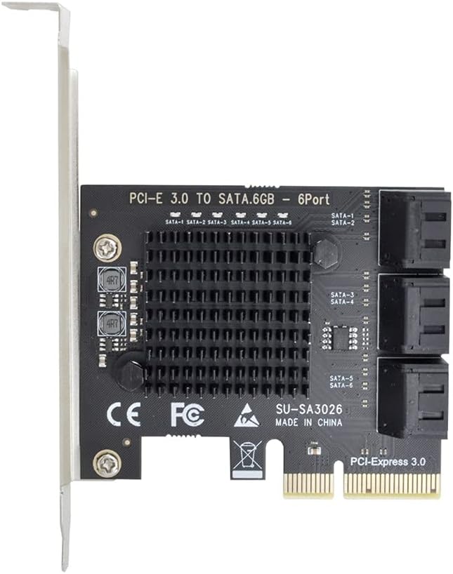 6 Ports SATA 3.0 to PCI Express x4 Expansion Card K8794
