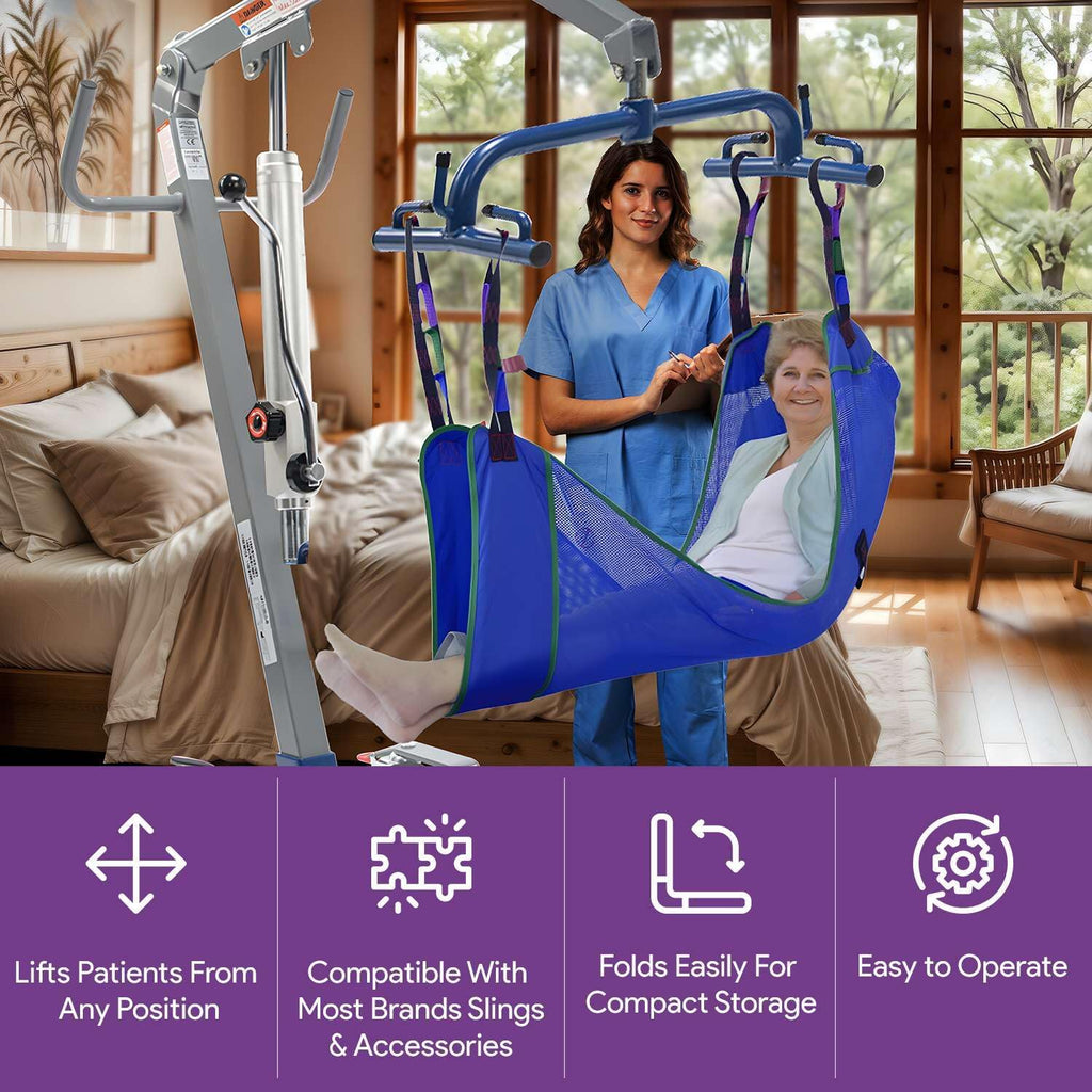 400 lb Weight Capacity Manual Patient Lift A1051